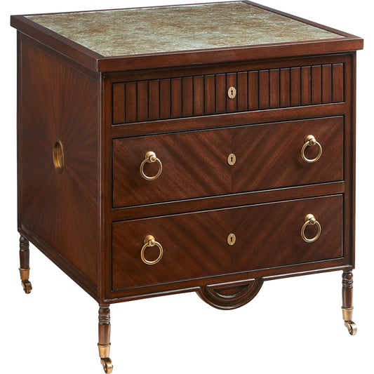 Xander Side Table by Maitland-Smith in mahogany. Made from unique in a unique style.
