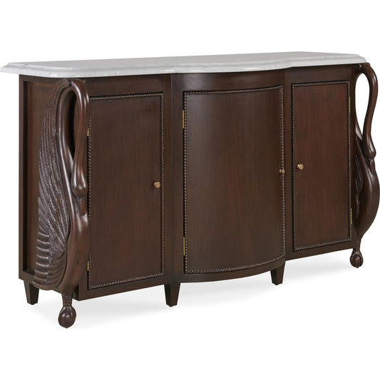 Katherine Dark Brown Credenza by Maitland-Smith in dark brown. Made from unique in a unique style.