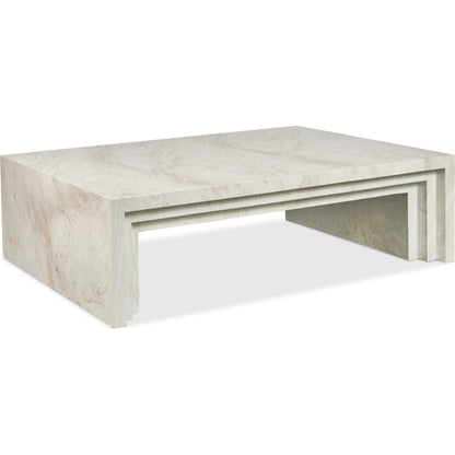Aries Coffee Table Faux Marble by Maitland-Smith in faux marble. Made from unique in a transitional style.
