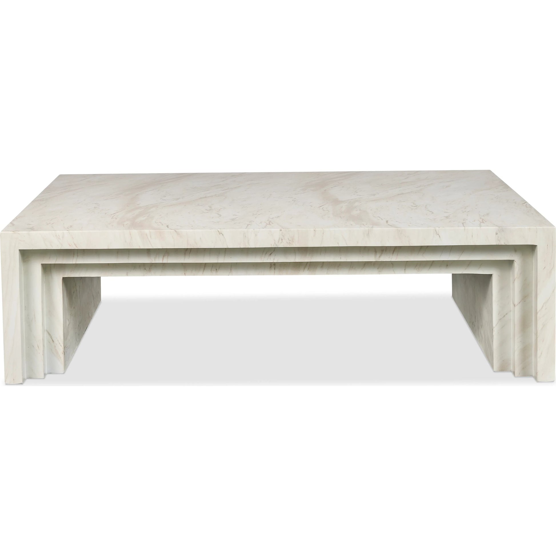 Aries Coffee Table Faux Marble by Maitland-Smith in faux marble. Made from unique in a transitional style.