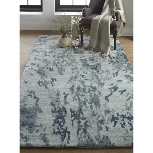 Dryden Transitional Rug - 8788F by Feizy in blue, green, silver. Made from viscose, wool in a unique style.