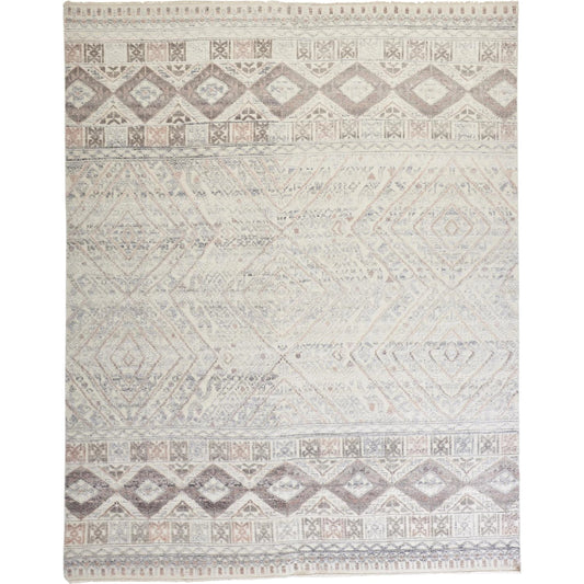 Payton Transitional Diamond Rug - 6495F by Feizy. Made from viscose, wool in a unique style.