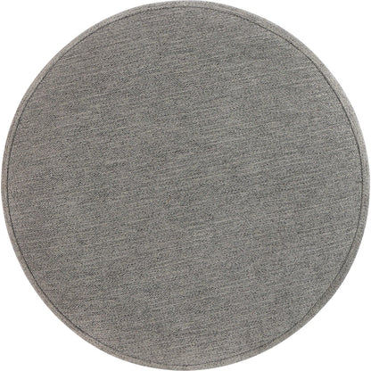 Linea Round Bench by Bernhardt. Made from white oak veneers, fabric in a transitional style.