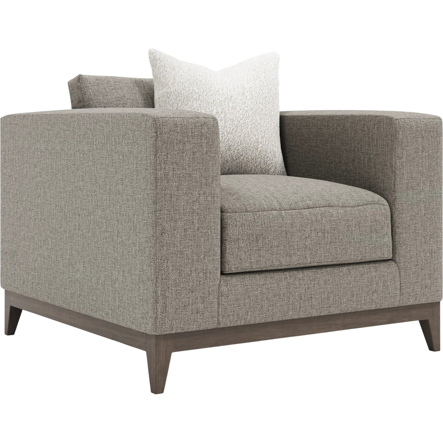 001 SI-2534164 | Primary Silo | Noel Fabric Chair by Bernhardt in grey. Made from fabric, wood in a unique style.
