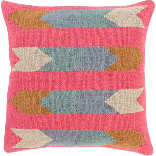 Cotton Kilim Pillow - 22964 by Surya. Made from front: 100% cotton in a modern style.