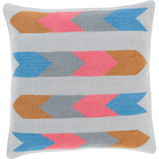 Cotton Kilim Pillow - 22964 by Surya. Made from front: 100% cotton in a modern style.
