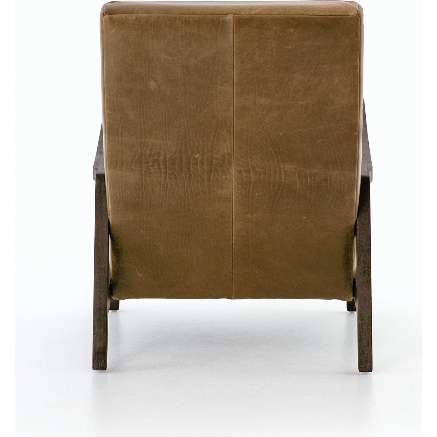 017 S-258294 | Additional Silo | Chance Chair by Four Hands in dakota warm taupe, rubbed sienna brown. Made from top grain leather, solid parawood, 100% polyester in a modern style.
