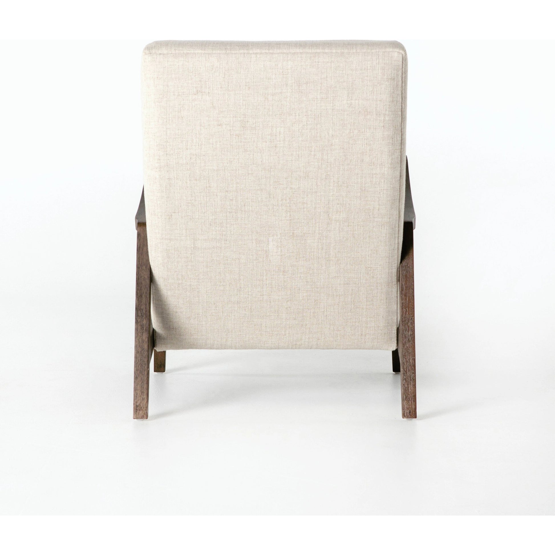 Chance Chair by Four Hands in dakota warm taupe, rubbed sienna brown. Made from top grain leather, solid parawood, 100% polyester in a modern style.