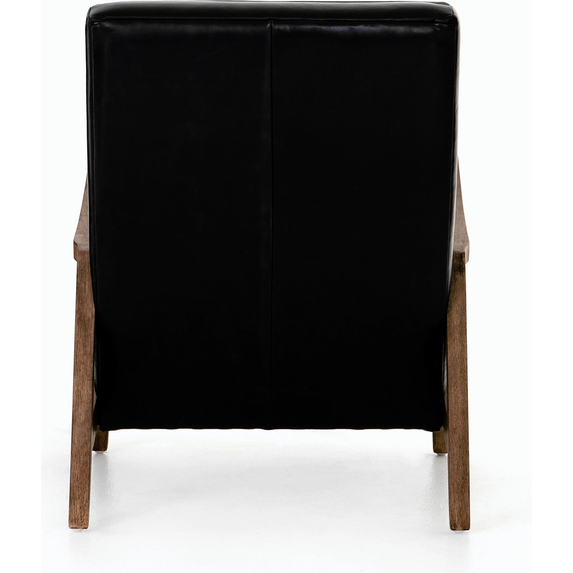 Chance Chair by Four Hands in dakota warm taupe, rubbed sienna brown. Made from top grain leather, solid parawood, 100% polyester in a modern style.