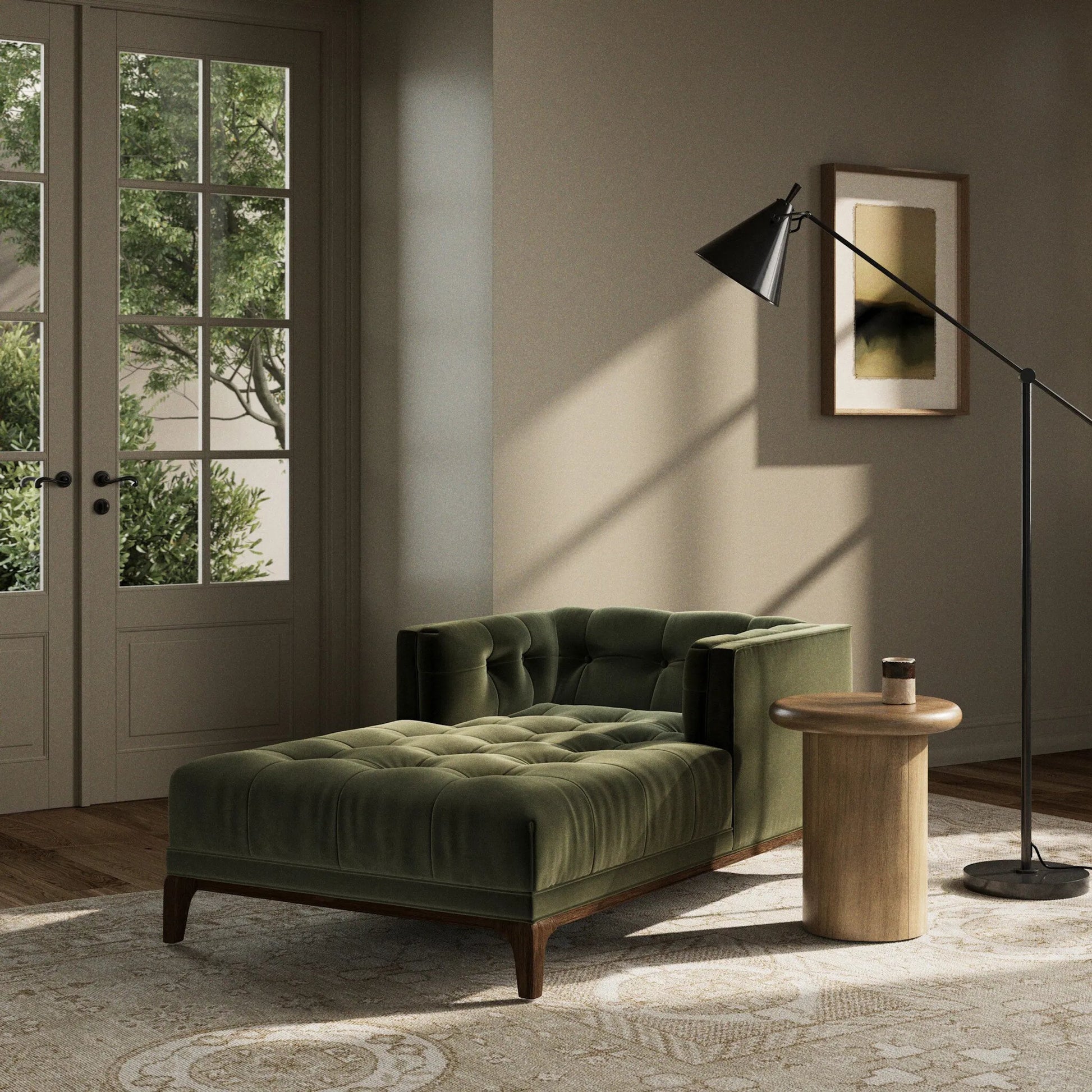 Dylan Chaise Lounge by Four Hands. Made from unique in a traditional style.
