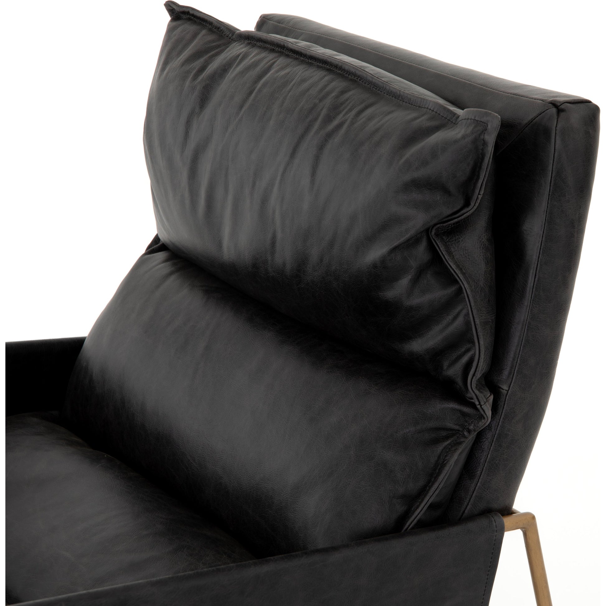 Taryn Chair by Four Hands. Made from top grain leather, iron, 100% polyester in a modern style.