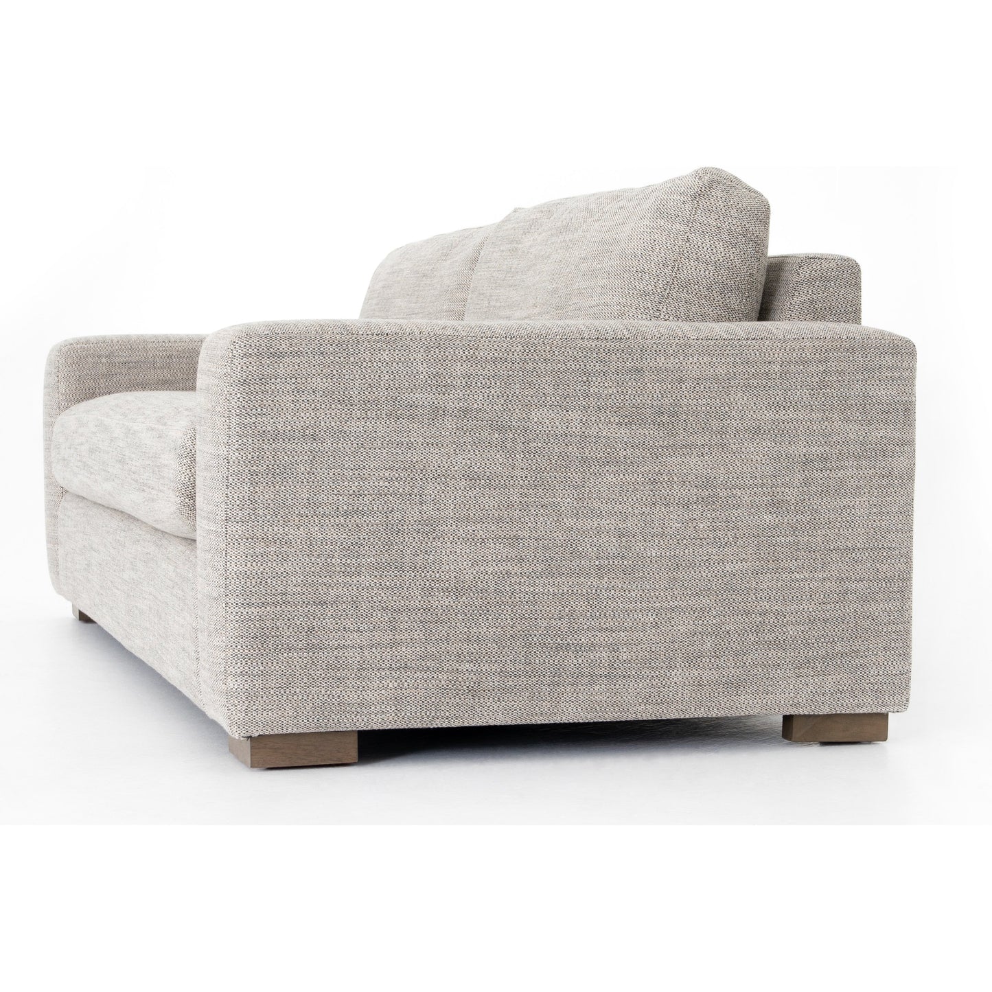 001 SI-1714543 | Additional Silo | Boone Sofa by Four Hands in washed espresso. Made from 66% polyester, 19% acrylic, 15% flax, linen, solid parawood, 100% polyester in a modern style.