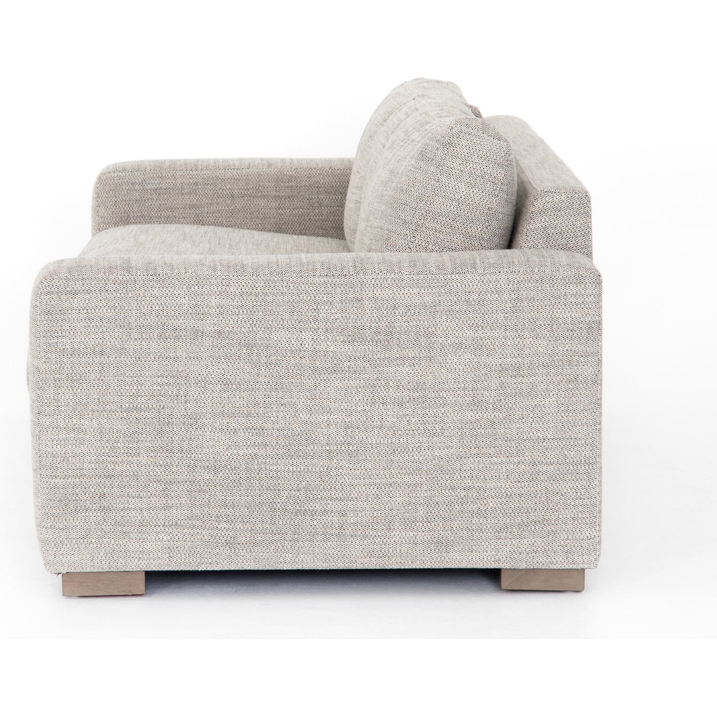 003 SI-1714543 | Additional Silo | Boone Sofa by Four Hands in washed espresso. Made from 66% polyester, 19% acrylic, 15% flax, linen, solid parawood, 100% polyester in a modern style.
