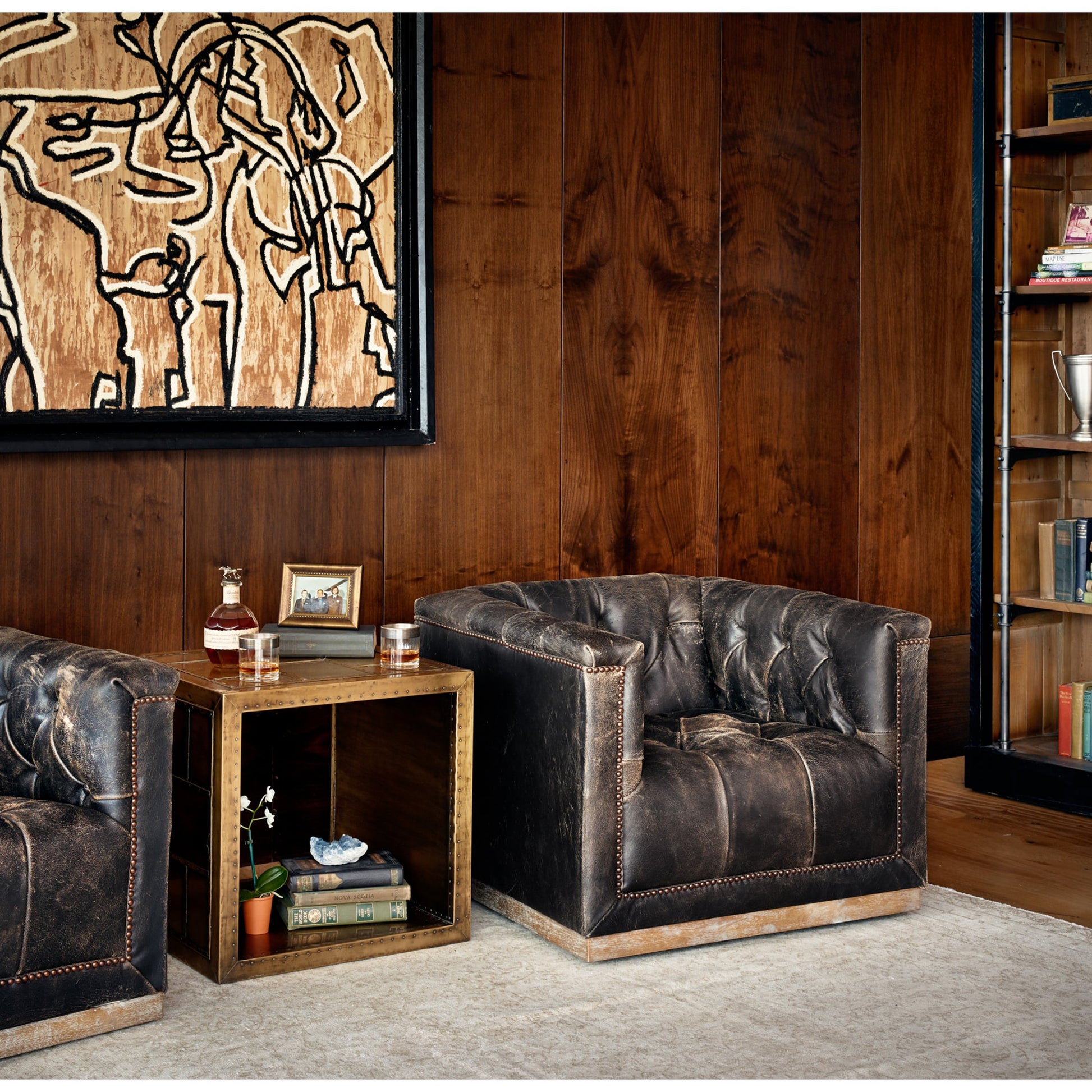 Maxx Swivel Chair by Four Hands. Made from unique in a modern style.