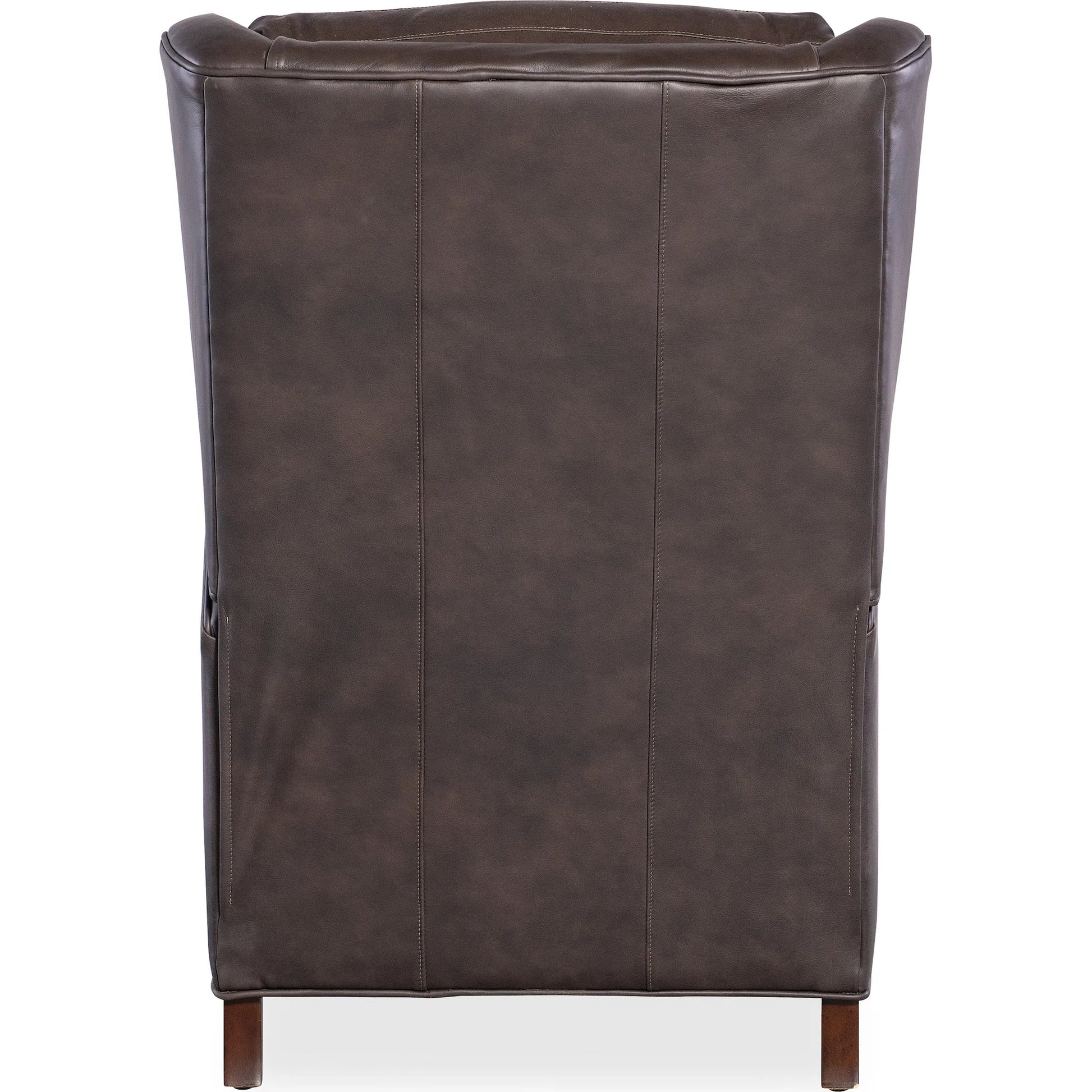 Thomas Recliner by Bradington-Young by Hooker Furniture. Made from leather in a unique style.