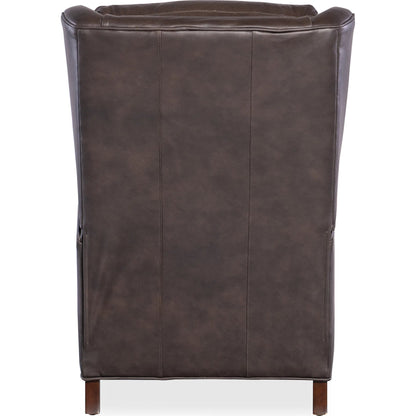 Thomas Recliner by Bradington-Young by Hooker Furniture. Made from leather in a unique style.
