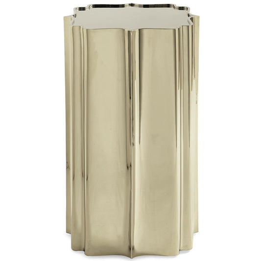 Good as Gold Side Table by Caracole. Made from metal in a modern style.