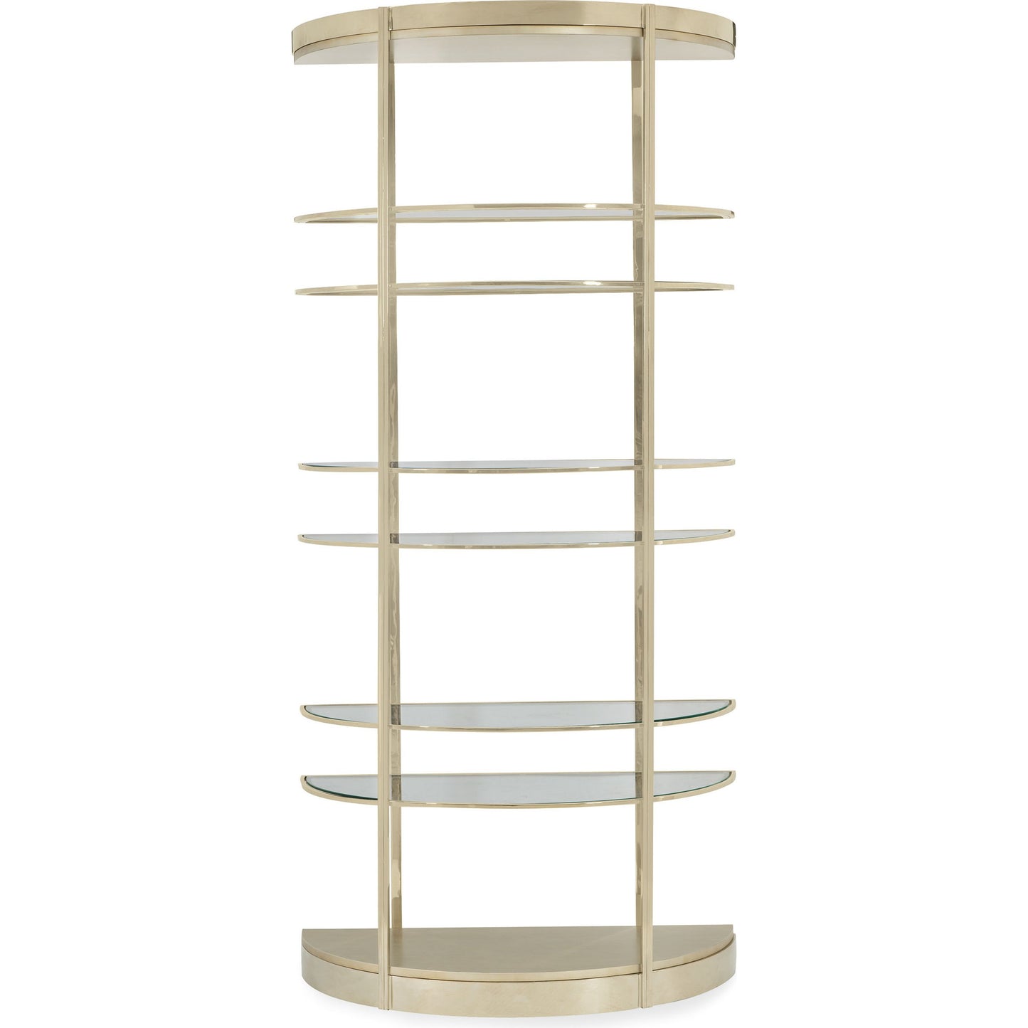 000 SR-769195 | Additional Silo | Up up and Away Etagere by Caracole in gold and whisper of gold, auric. Made from metal in a modern style.