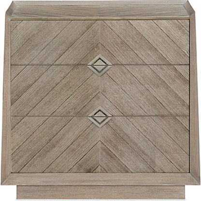 Crossed Purposes by Caracole in natural and ash driftwood, sundance gold. Made from ash, quartered ash in a modern style.