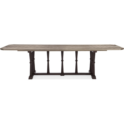 Dinner Circuit 96 by Caracole in natural and ash driftwood, chocolate bronze. Made from ash, asian hardwood, quartered ash in a cottage & farmhouse style.