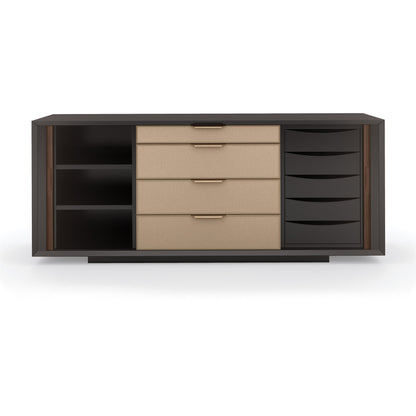 Around The Corner Dresser by Caracole. Made from unique in a modern style.
