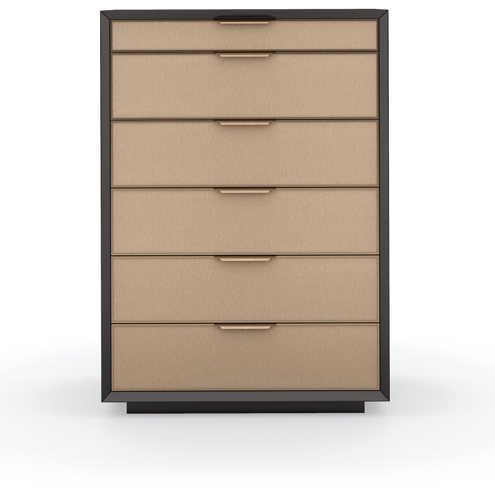 Wrap It up Chest by Caracole in champagne gold and dark chocolate, champagne gold. Made from birch, maple in a modern style.