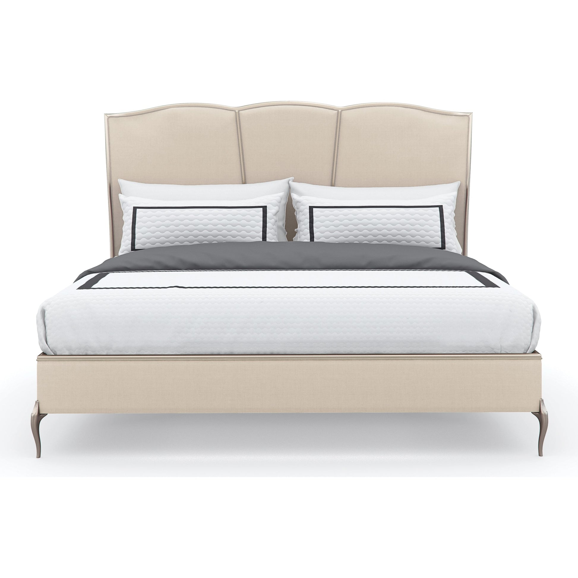 Un-Deux-Trois by Caracole in natural and soft silver. Made from asian hardwood, metal in a transitional style.