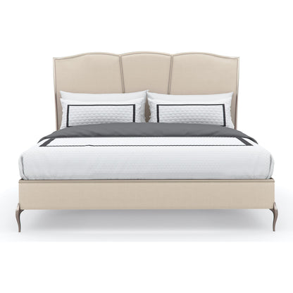Un-Deux-Trois by Caracole in natural and soft silver. Made from asian hardwood, metal in a transitional style.