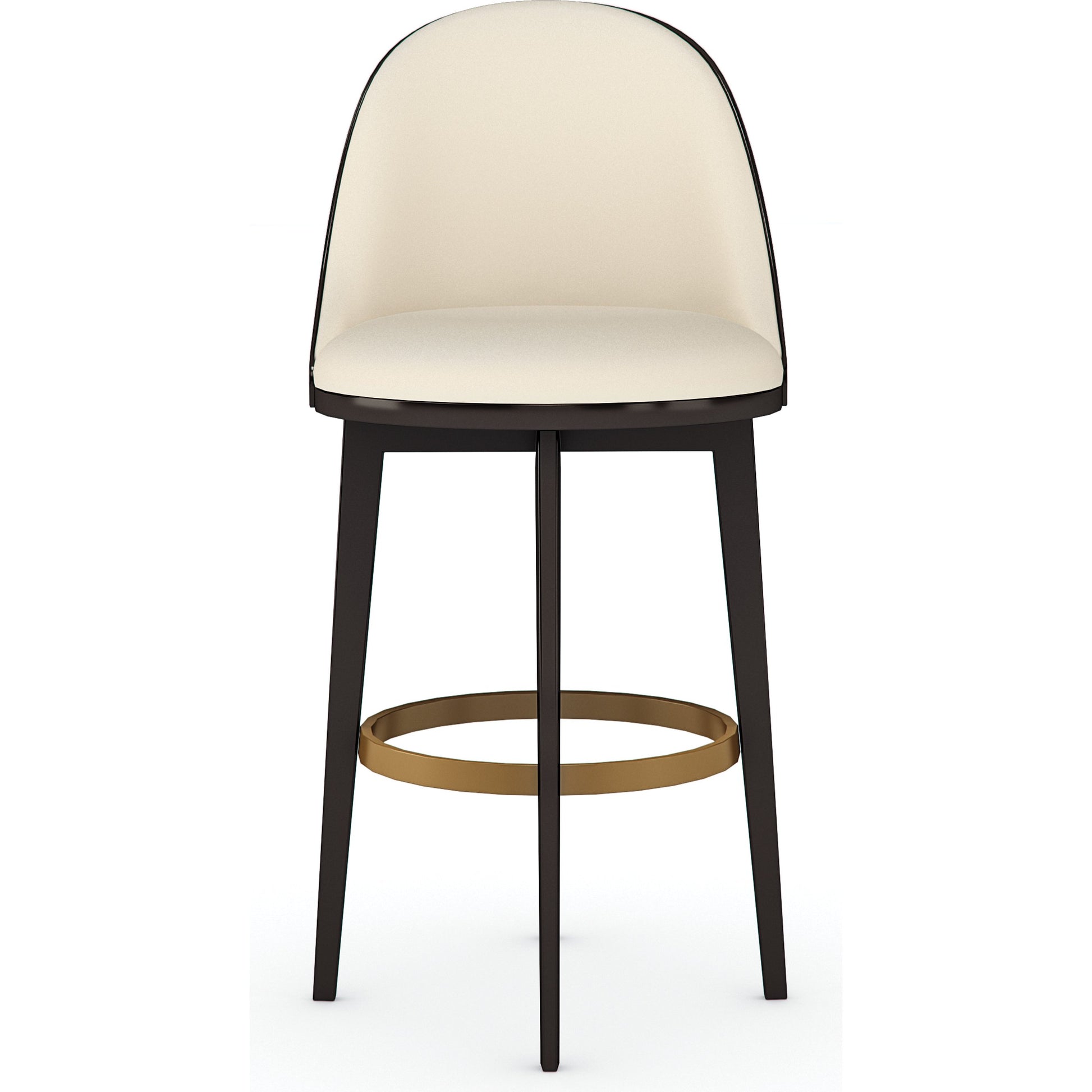Another Round Bar Stool by Caracole. Made from birch in a transitional style.