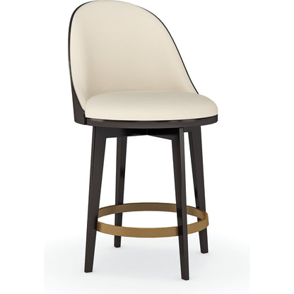 Another Round Counter Stool by Caracole. Made from birch in a transitional style.