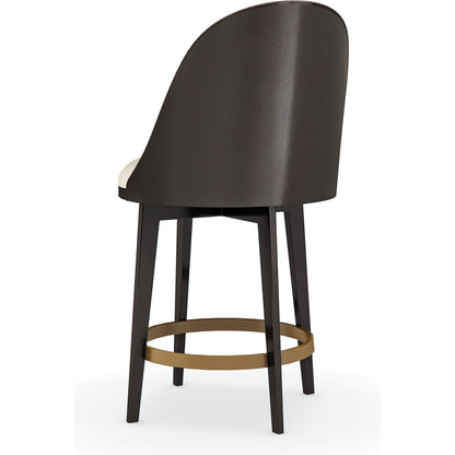 Another Round Counter Stool by Caracole. Made from birch in a transitional style.