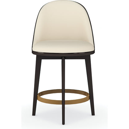Another Round Counter Stool by Caracole. Made from birch in a transitional style.