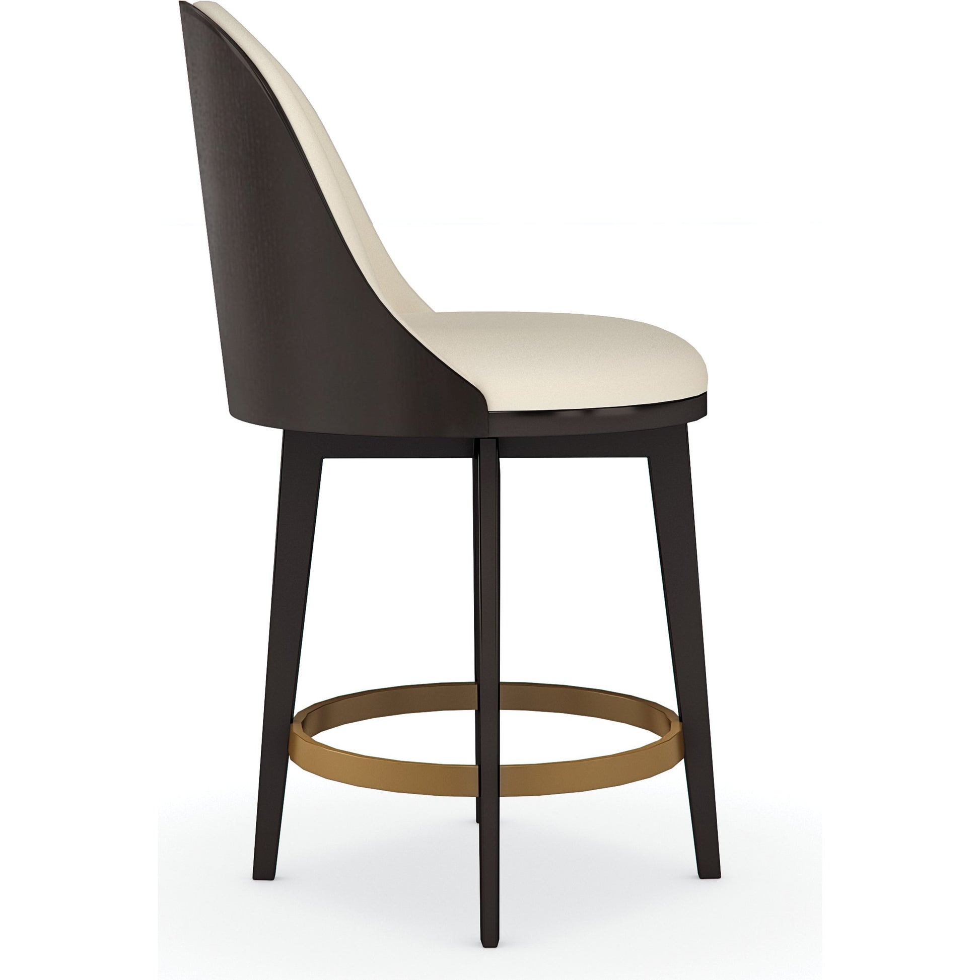 Another Round Counter Stool by Caracole. Made from birch in a transitional style.