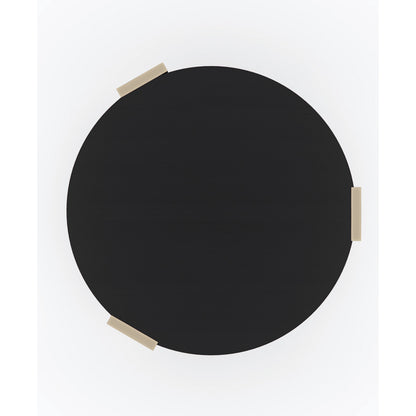 Go Around It End Table by Caracole in tuxedo black, whisper of gold and tuxedo black, whisper of gold. Made from birch, acrylic, maple in a modern style.