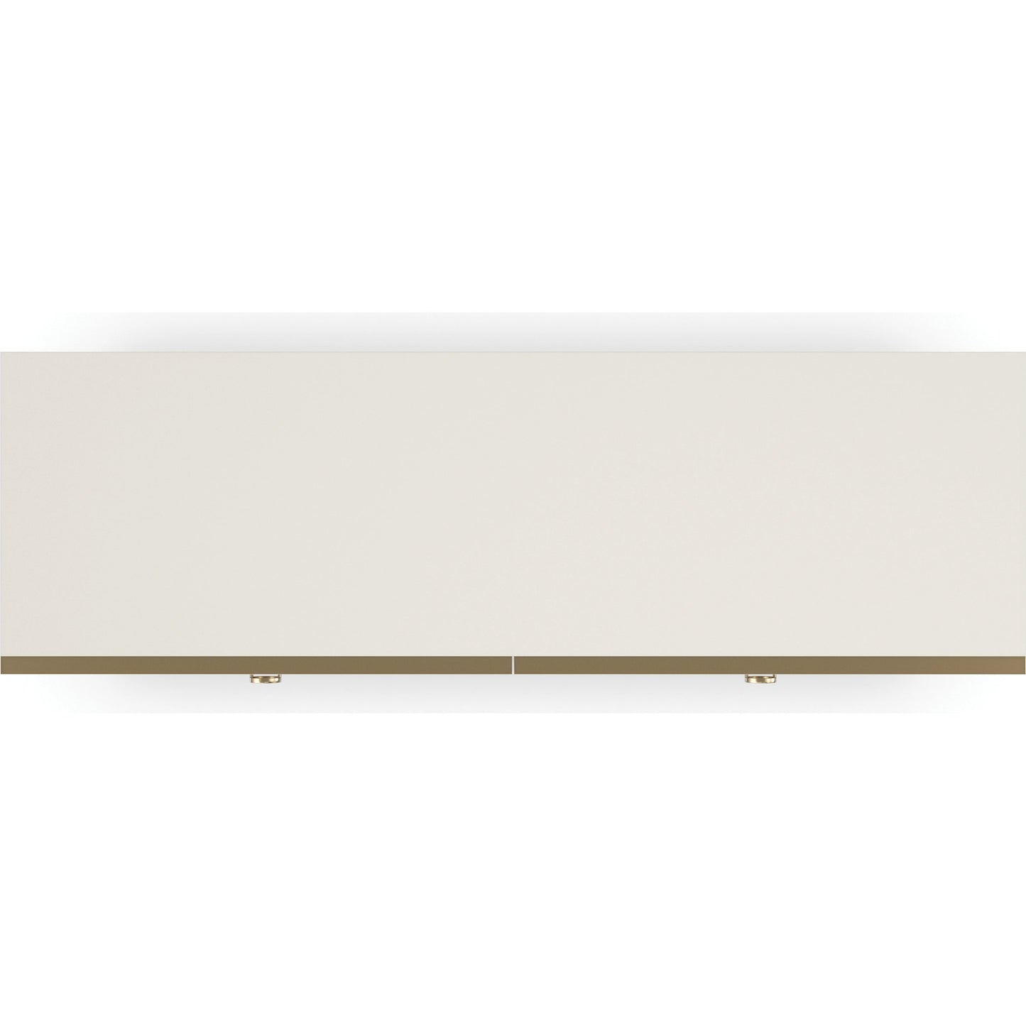 004 SI-2095906 | Additional Silo | Bedrock Dresser by Caracole in almond milk, champagne gold. Made from poplar, stone in a modern style.