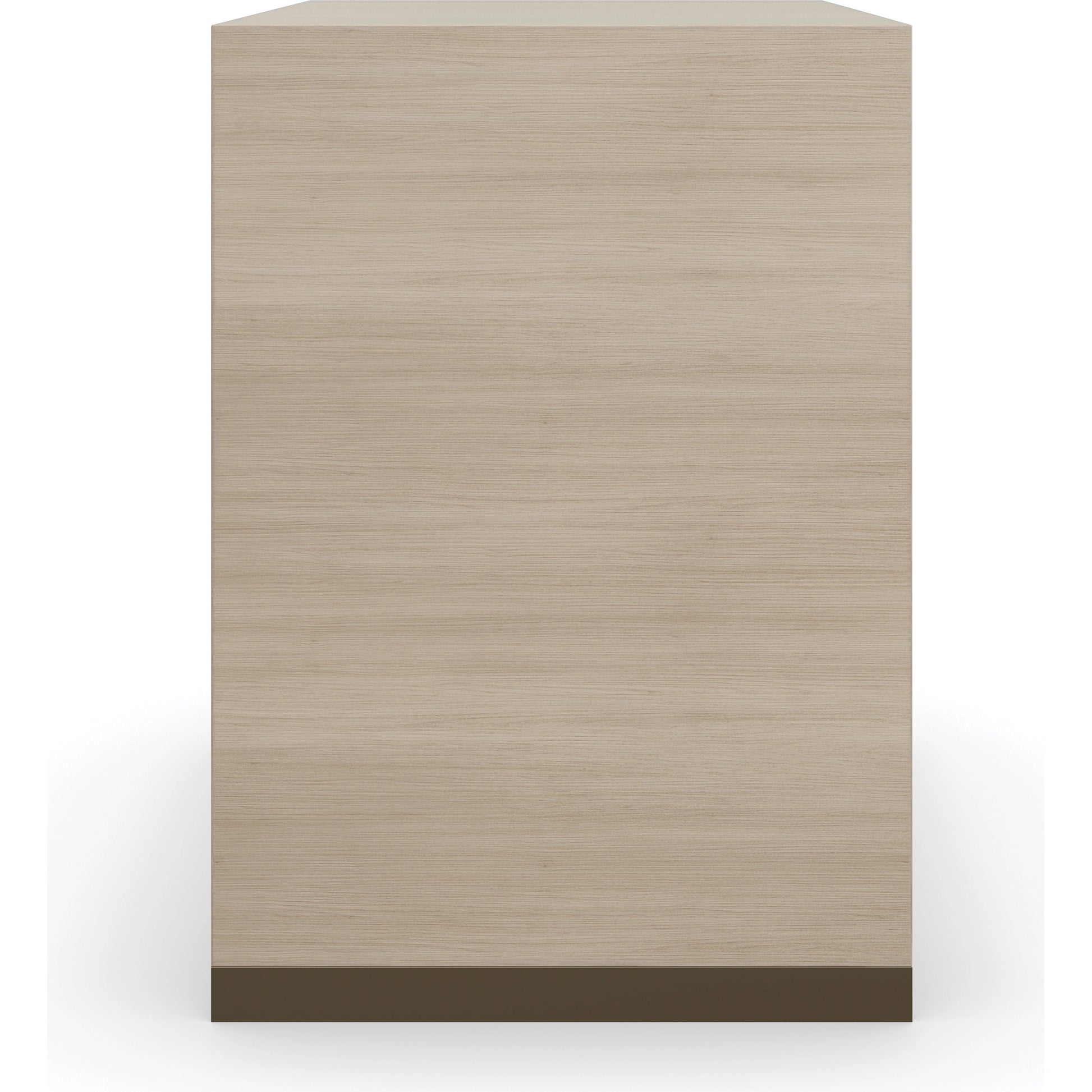 Hang Up Small Nightstand by Caracole in dry martini, winter frost, brushed gold. Made from asian hardwood, koto in a modern style.