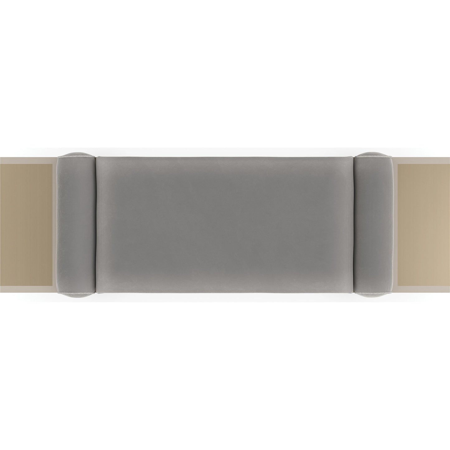 004 SI-2095919 | Additional Silo | Roll Play Bench by Caracole in almond milk, champagne pearl, brushed gold. Made from poplar in a modern style.