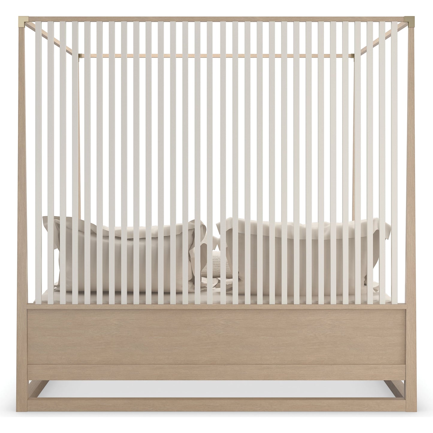 003 SI-2095925 | Additional Silo | Pinstripe Light Bed by Caracole in sun drenched oak, almond milk. Made from oak, quartersawn oak in a modern style.