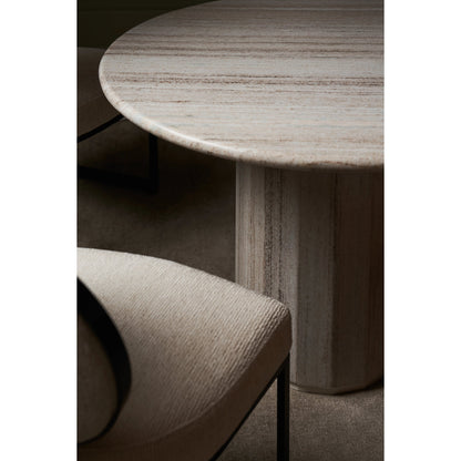 La Lune Dining Chair (Set of 2) by Caracole in ivory and chocolate bronze. Made from metal in a modern style.