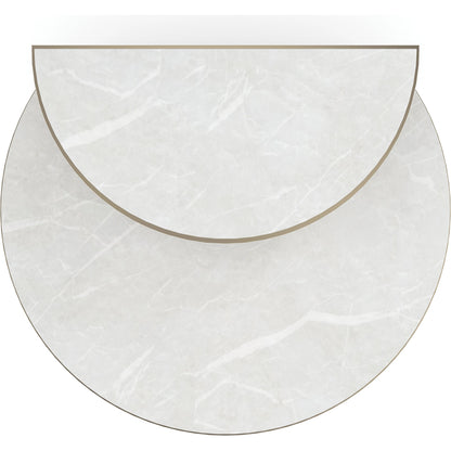 Touche' Light End Table by Caracole in white rhino and whisper of gold. Made from unique in a modern style.