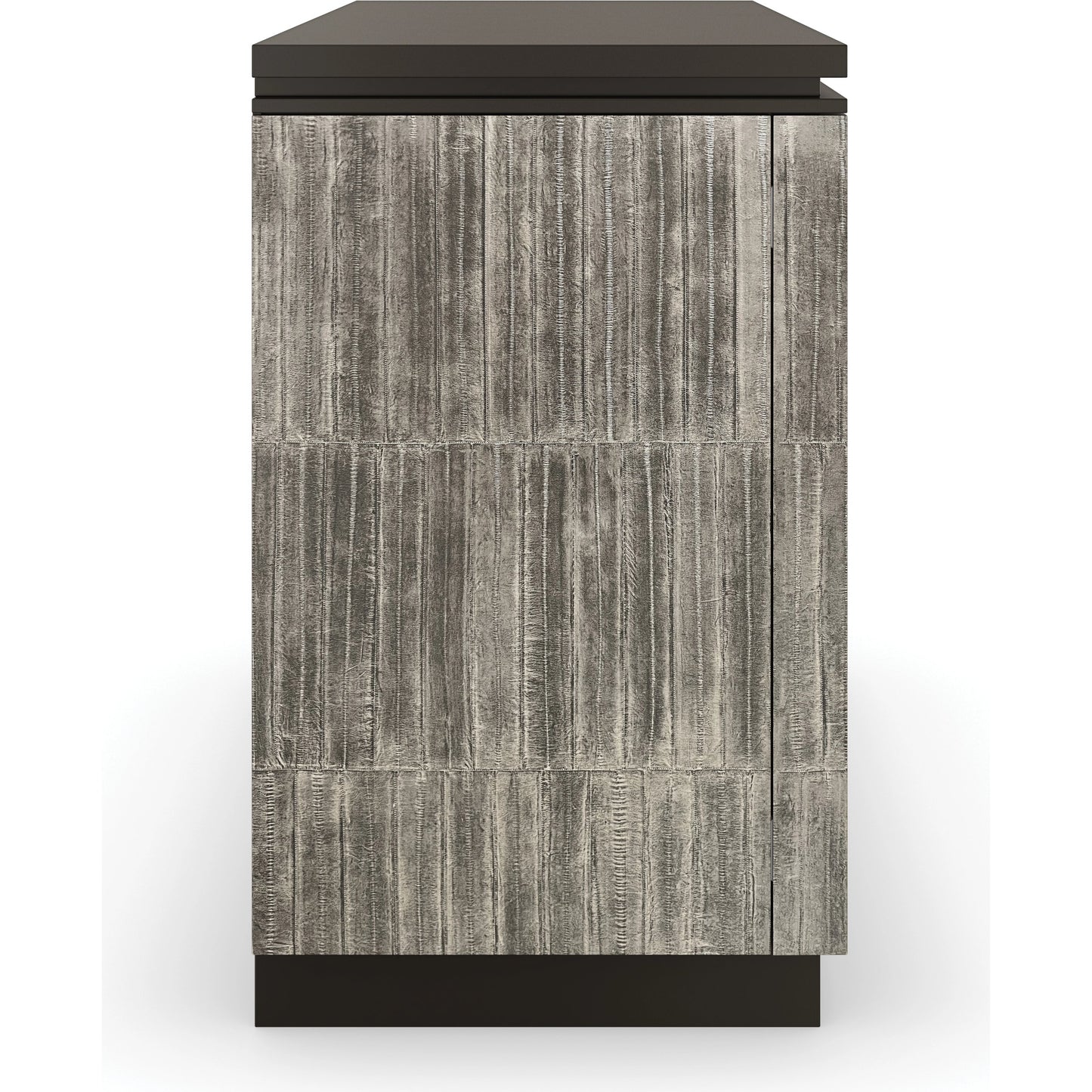 005 SI-2095944 | Additional Silo | Nigiri Chest by Caracole in dark chocolate, smoked unagi, brushed gold. Made from poplar in a modern style.