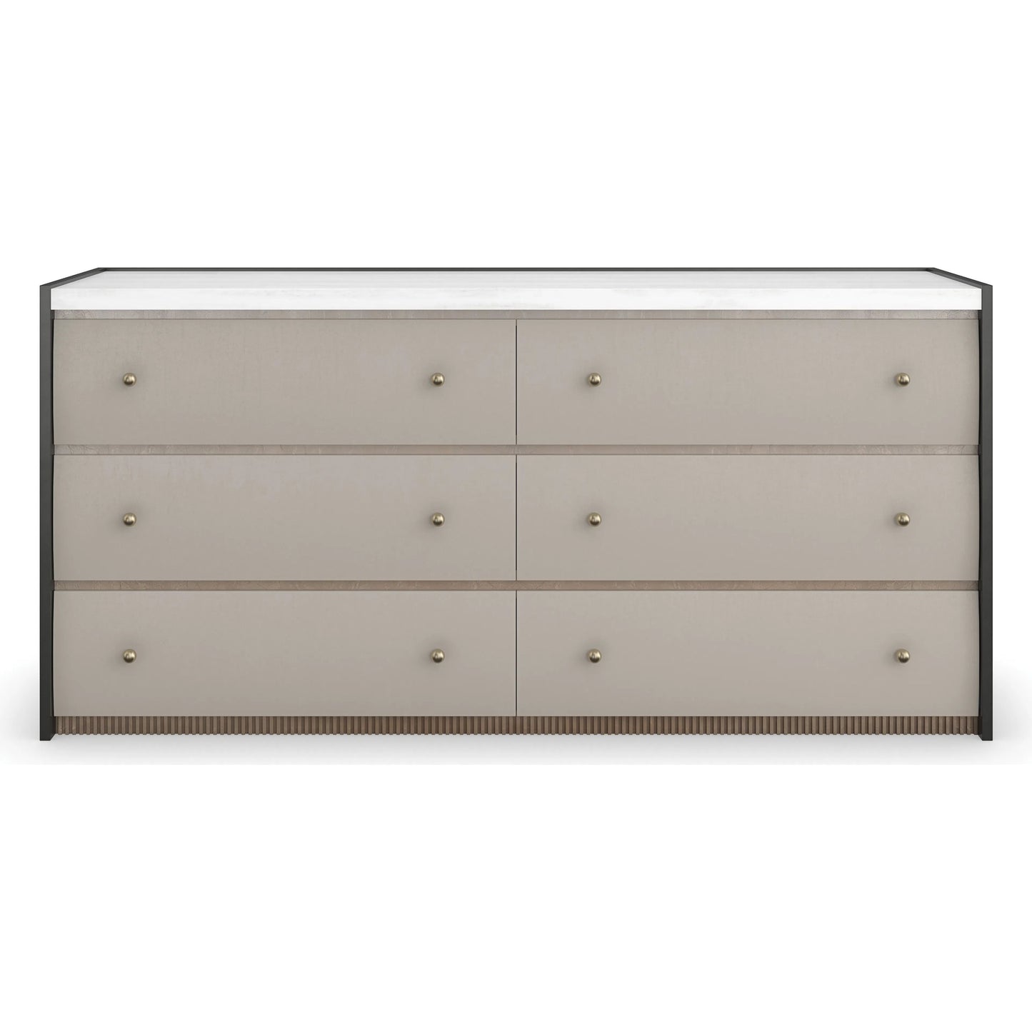 004 SI-2193782 | Additional Silo | Avignon Bronze Dresser by Caracole in bronze and rockport burnished adobe, craftsman bronze paint, antique bronze leaf. Made from acacia, stone in a transitional style.