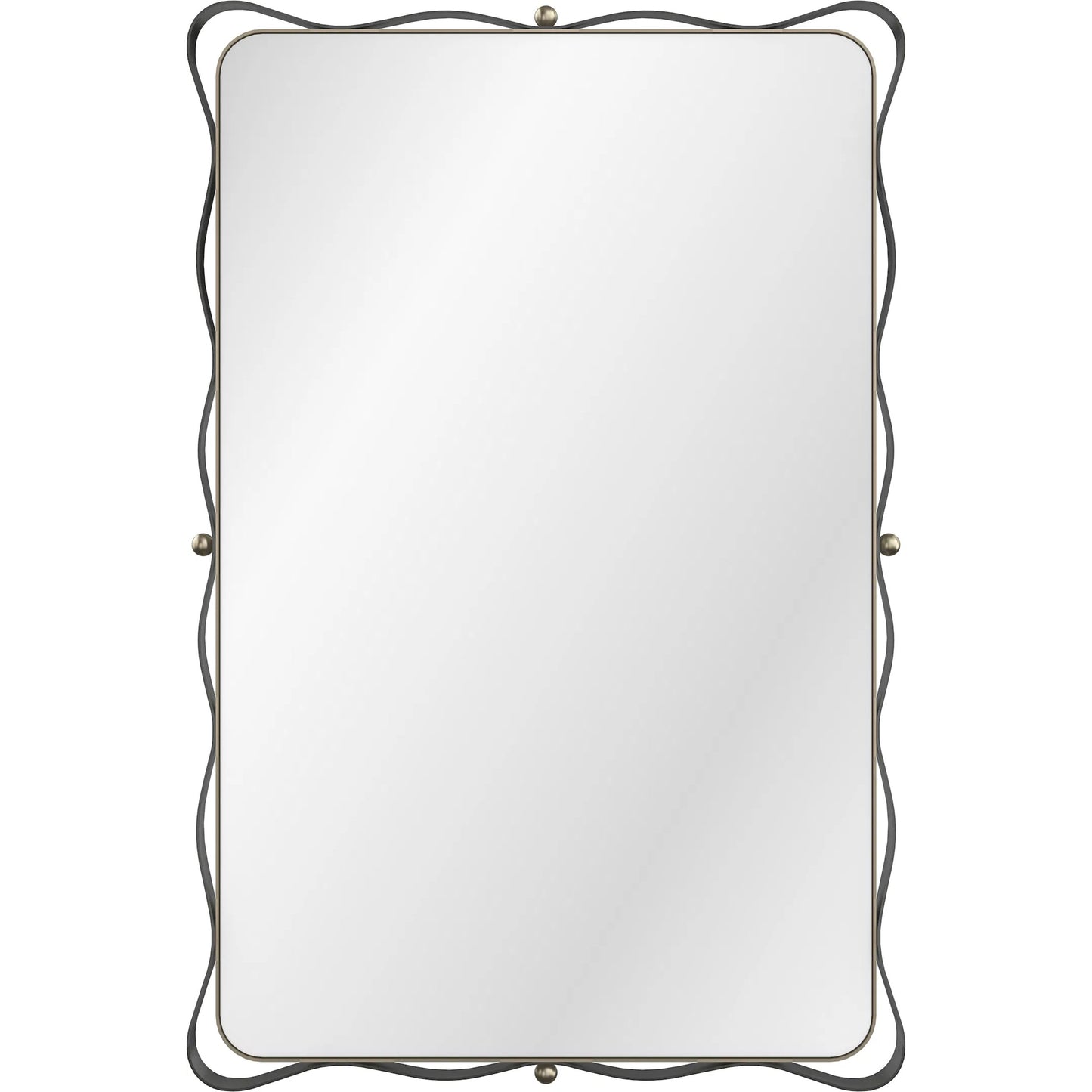 002 SI-2193783 | Additional Silo | Marseille Mirror by Caracole in brushed gold, craftsman bronze. Made from asian hardwood, metal, mirror in a transitional style.