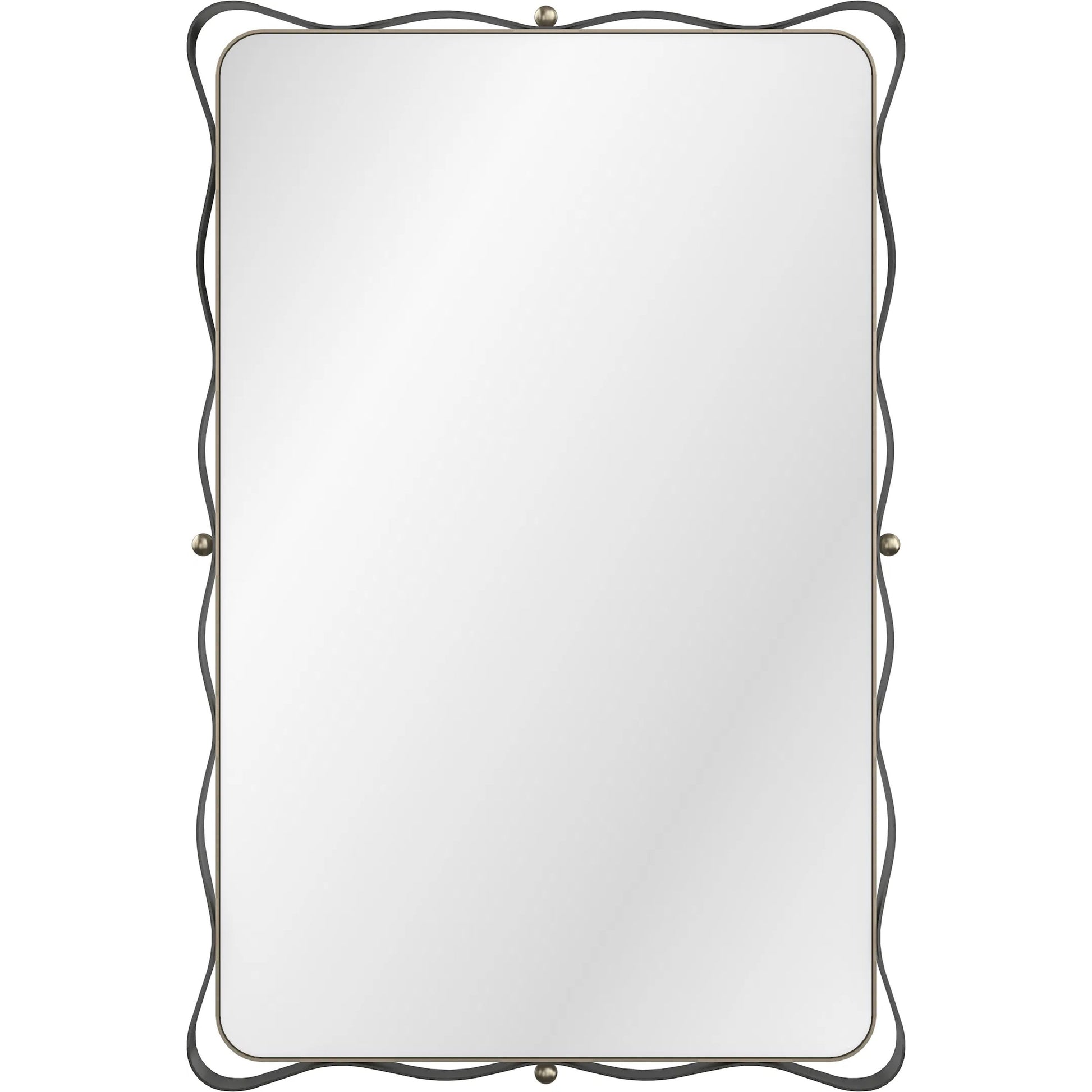 Marseille Mirror by Caracole in brushed gold, craftsman bronze. Made from asian hardwood, metal, mirror in a transitional style.