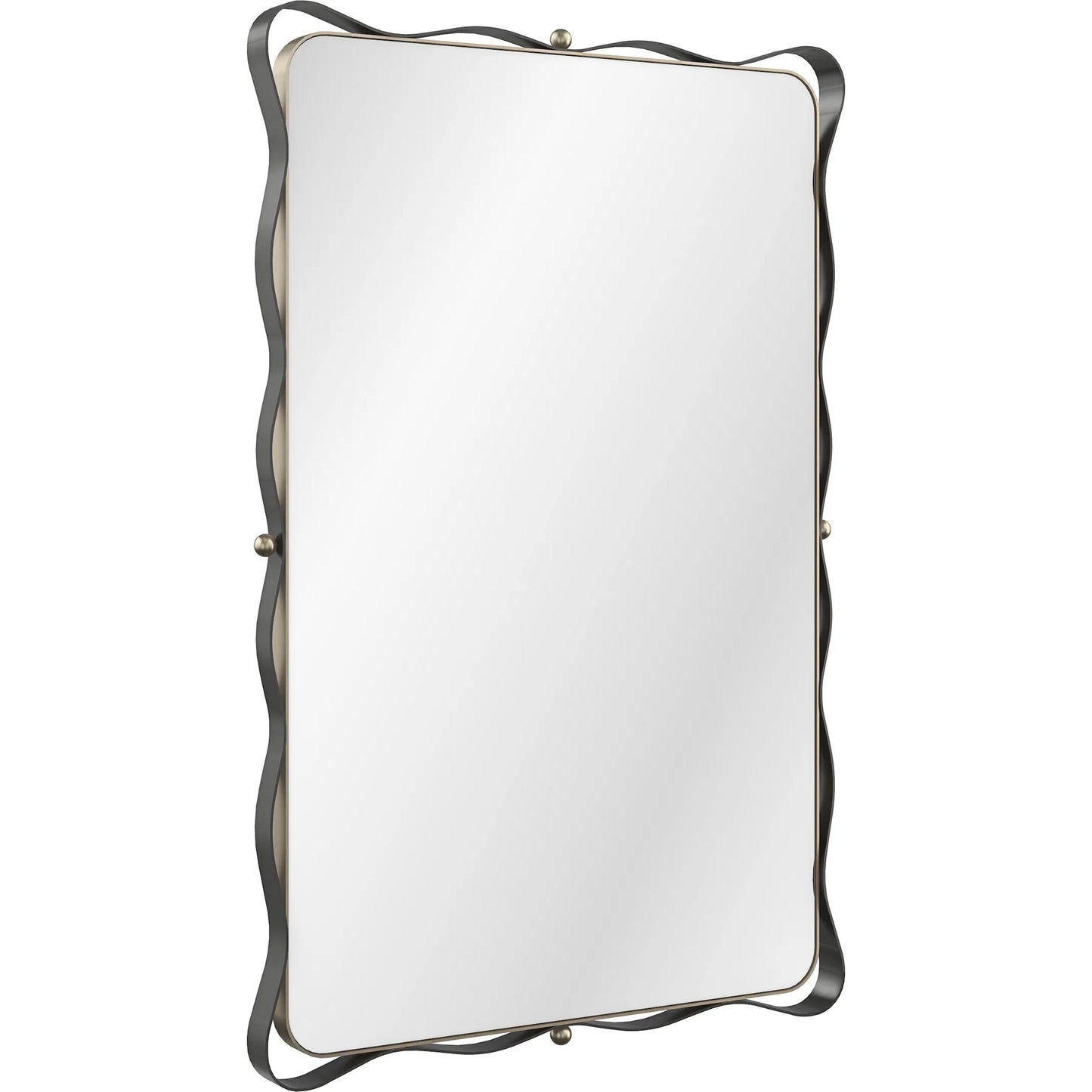 001 SI-2193783 | Primary Silo | Marseille Mirror by Caracole in brushed gold, craftsman bronze. Made from asian hardwood, metal, mirror in a transitional style.