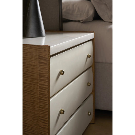 Avignon Nightstand by Caracole. Made from acacia, stone in a unique style.
