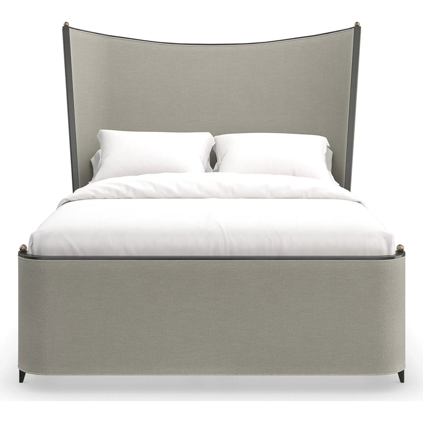 094 SI-2193790 | Additional Silo | Provence Bed by Caracole in craftsman bronze paint, brushed gold. Made from asian hardwood in a transitional style.