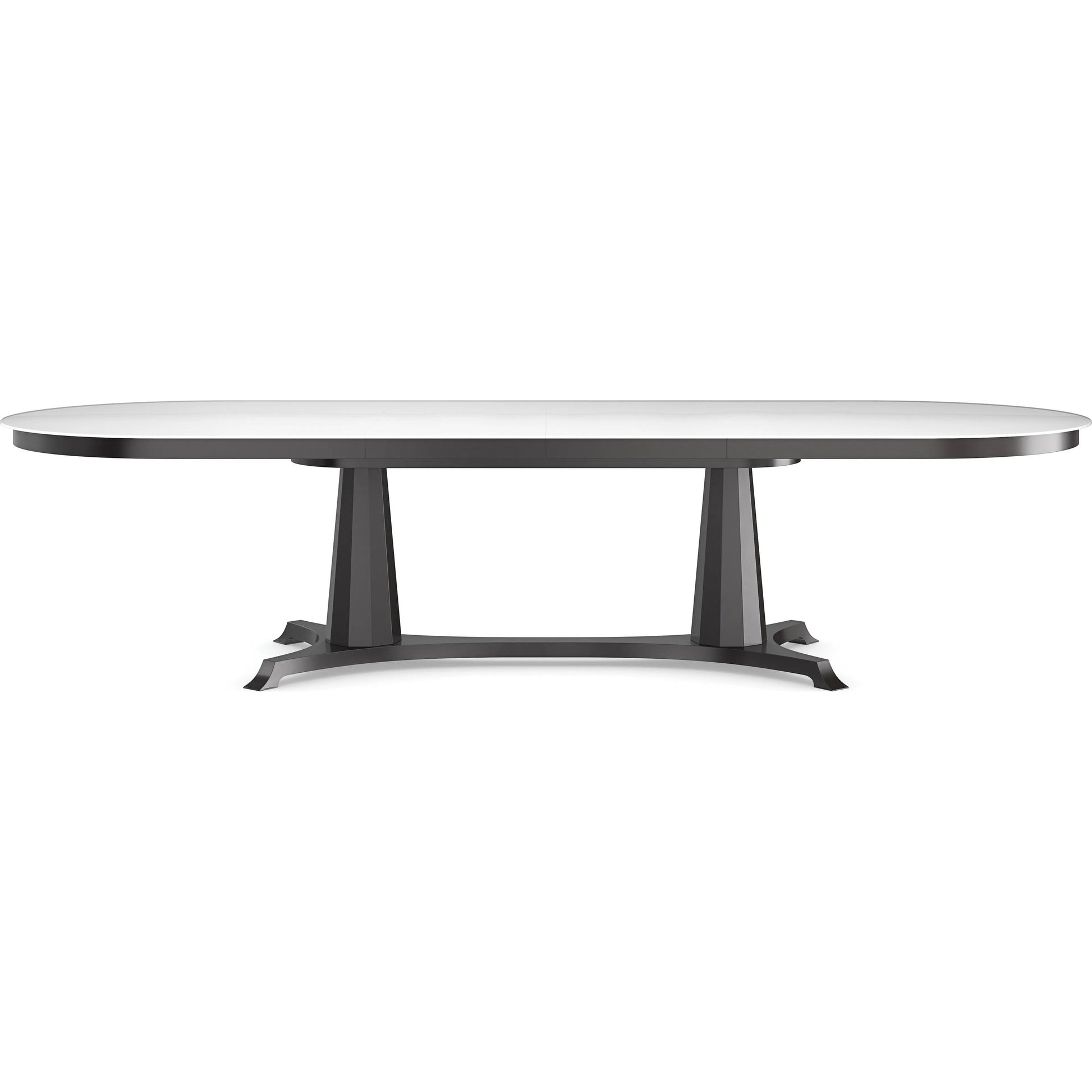 Bordeaux Dining Table by Caracole in almost black. Made from asian hardwood, acacia, glass, birch in a unique style.