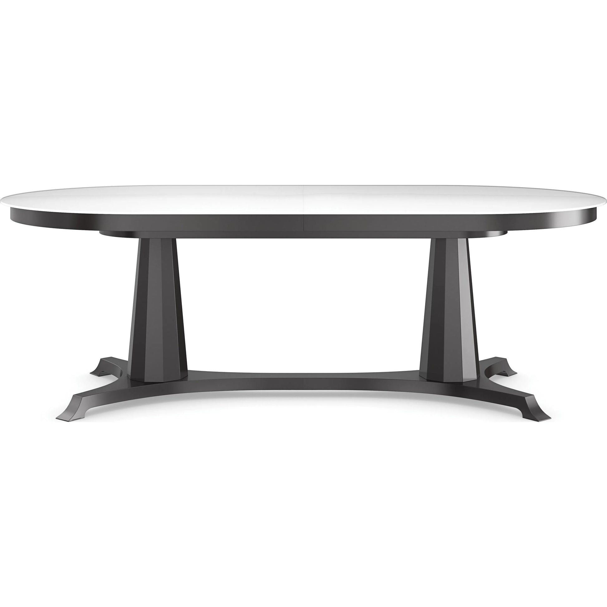 Bordeaux Dining Table by Caracole in almost black. Made from asian hardwood, acacia, glass, birch in a unique style.