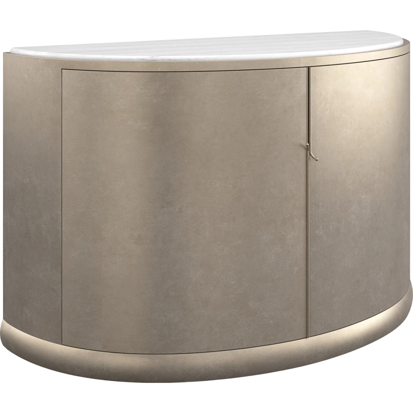 146 SI-2193800 | Primary Silo | Meridian Sideboard by Caracole in sunrise frost, golden blonde leaf. Made from asian hardwood, stone, birch in a modern style.